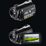 ORDRO AC3 3.1인치 IPS 스크린 4K 풀 HD 13MP 야간 시야 WiFi 라이브 캠코더 DV 디지털 카메라, 표준, 표준 + 마이크, 표준 + 마이크 + 핸드헬드 스탠드, 표준 + 마이크 + 보조 조명