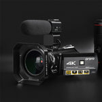 ORDRO AC3 3.1인치 IPS 스크린 4K 풀 HD 13MP 야간 시야 WiFi 라이브 캠코더 DV 디지털 카메라, 표준, 표준 + 마이크, 표준 + 마이크 + 핸드헬드 스탠드, 표준 + 마이크 + 보조 조명