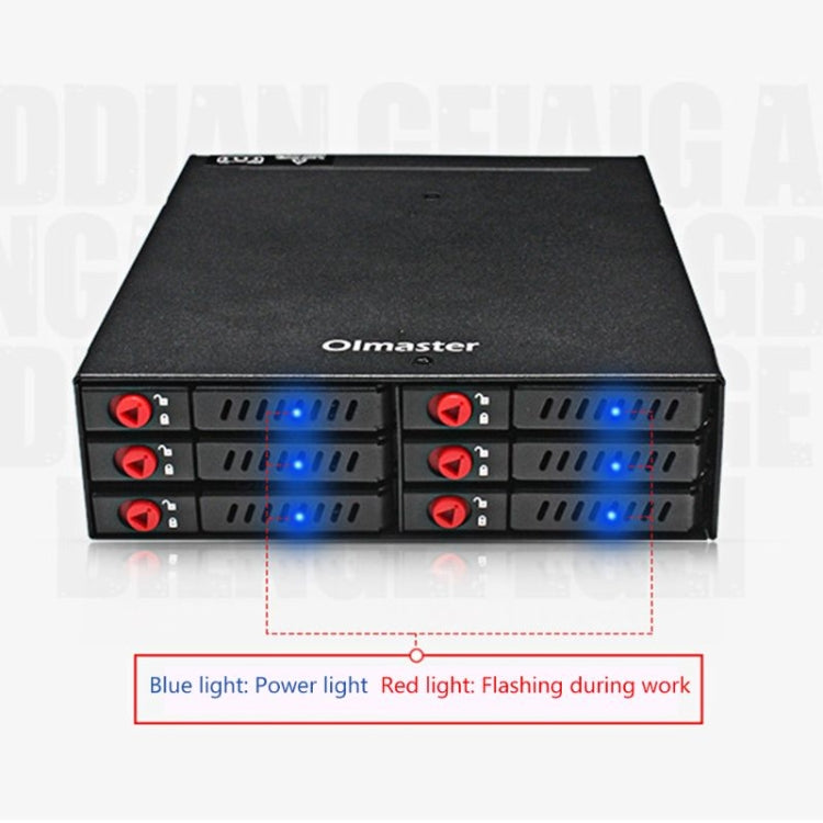 OImaster MR-6601 6베이 광학 드라이브 하드 디스크 박스, MR-6601