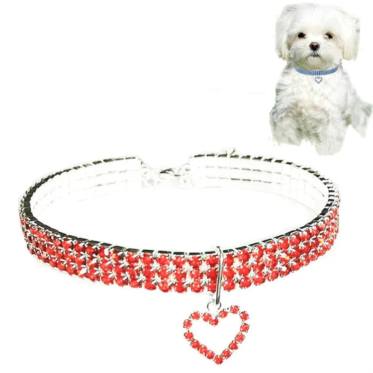 애완동물 용품 탄력 사랑 고양이 및 개 액세서리 애완동물 목걸이, S, M, L
