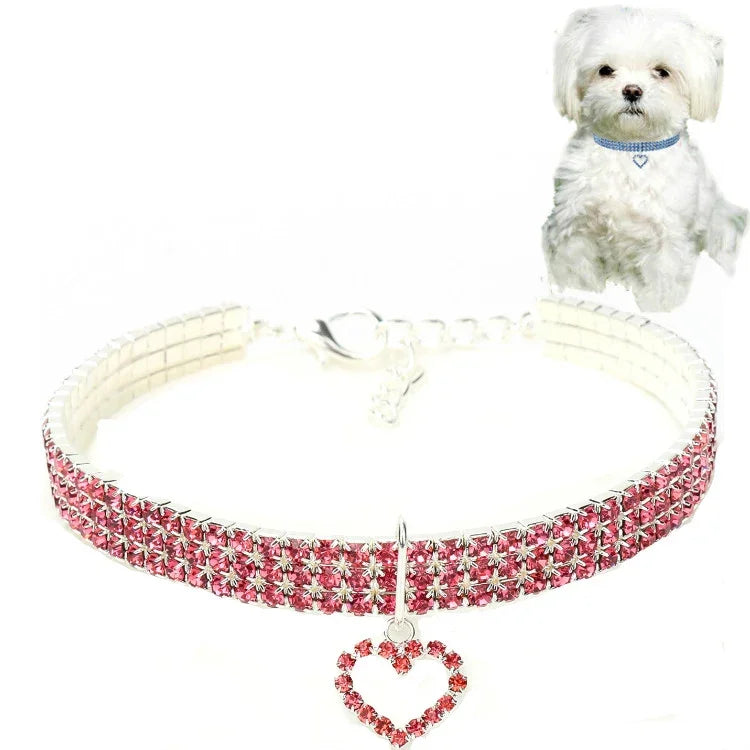 애완동물 용품 탄력 사랑 고양이 및 개 액세서리 애완동물 목걸이, S, M, L