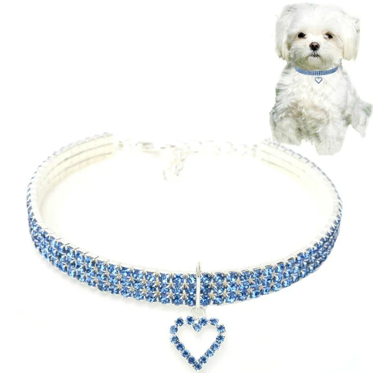 애완동물 용품 탄력 사랑 고양이 및 개 액세서리 애완동물 목걸이, S, M, L