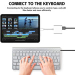 8 Pin To USB2.0+8 Pin Interface OTG Sdapter, Support IOS System