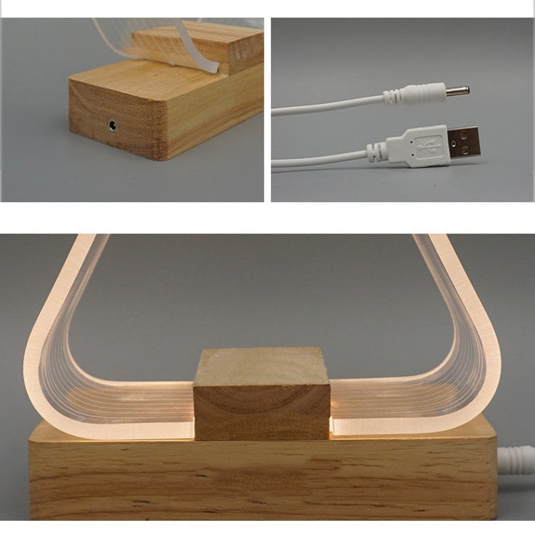 USB 심플 공부용 책상 램프 LED 아크릴 무드등