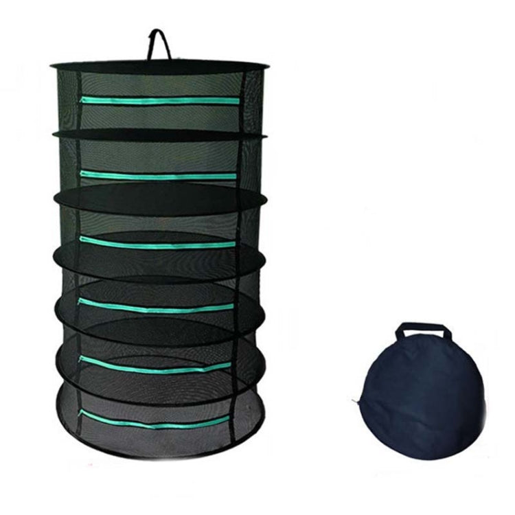 걸이형 허브 건조망 접이식 건조대 지퍼 닫힘 식물 건조망, 60cm 직경 2층, 60cm 직경 4층, 60cm 직경 6층, 60cm 직경 8층