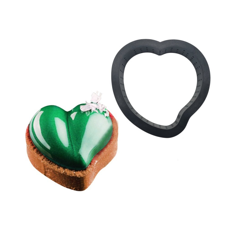 5개 세트 무스 케이크 링 치즈 타워 링 무스 링 베이킹 도구, 원형, 하트, 정사각형, 직사각형, 타원형
