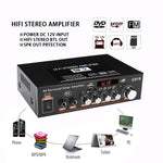 G919 스마트 디지털 파워 앰프 내장 블루투스 / USB / SD / FM 미니 파워 앰프, EU 플러그