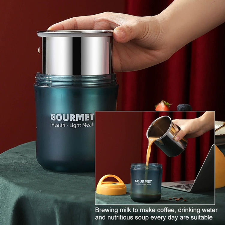 GOURMET 스테인리스 스틸 보온 컵 이중 밀폐 보온 수프 컵, 레드, 옐로우, 블루