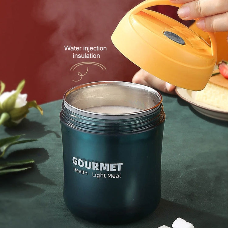 GOURMET 스테인리스 스틸 보온 컵 이중 밀폐 보온 수프 컵, 레드, 옐로우, 블루