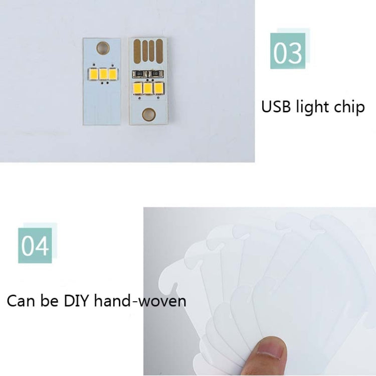 창의적인 침실 침대 옆 야간등 USB 원형 로맨틱 룸 장식 램프 나무 받침대 포함, DIY 재료 키트, 완제품