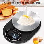 홈 주방 전자 저울 고정밀 스테인리스 주얼리 저울, 헤밍 5kg/1g, 무헤밍 5kg/1g, 헤밍 3kg/0.1g, 무헤밍 3kg/0.1g, 헤밍 5kg/0.1g, 무헤밍 5kg/0.1g