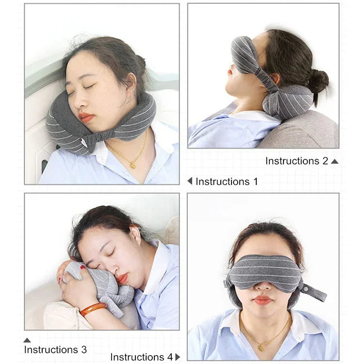 비즈니스 여행용 휴대용 베개 눈 보호용