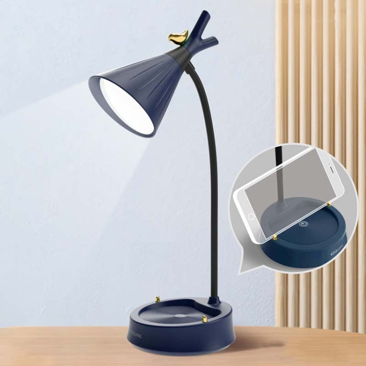 GIVELONG 숲속 새 LED 터치 USB 테이블 램프 휴대폰 거치대 포함 침실 침대 옆 야간 조명, GL361-1 레드, GL361-2 옐로우, GL361-3 블루, GL361-4 그린, GL362-1 핑크, GL362-2 옐로우, GL362-3 블루, GL362-4 그린, GL363-1 레드, GL363-2 옐로우