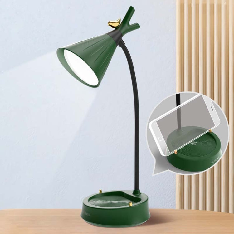 GIVELONG 숲속 새 LED 터치 USB 테이블 램프 휴대폰 거치대 포함 침실 침대 옆 야간 조명, GL361-1 레드, GL361-2 옐로우, GL361-3 블루, GL361-4 그린, GL362-1 핑크, GL362-2 옐로우, GL362-3 블루, GL362-4 그린, GL363-1 레드, GL363-2 옐로우