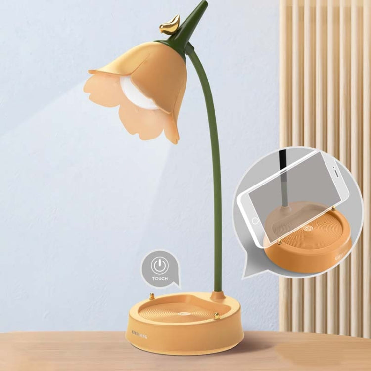 GIVELONG 숲속 새 LED 터치 USB 테이블 램프 휴대폰 거치대 포함 침실 침대 옆 야간 조명, GL361-1 레드, GL361-2 옐로우, GL361-3 블루, GL361-4 그린, GL362-1 핑크, GL362-2 옐로우, GL362-3 블루, GL362-4 그린, GL363-1 레드, GL363-2 옐로우