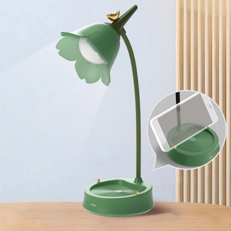 GIVELONG 숲속 새 LED 터치 USB 테이블 램프 휴대폰 거치대 포함 침실 침대 옆 야간 조명, GL361-1 레드, GL361-2 옐로우, GL361-3 블루, GL361-4 그린, GL362-1 핑크, GL362-2 옐로우, GL362-3 블루, GL362-4 그린, GL363-1 레드, GL363-2 옐로우