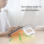 D1601 노트북 지지대 접이식 높임 리프팅판 냉각 거치대, 화이트, 블랙, 핑크