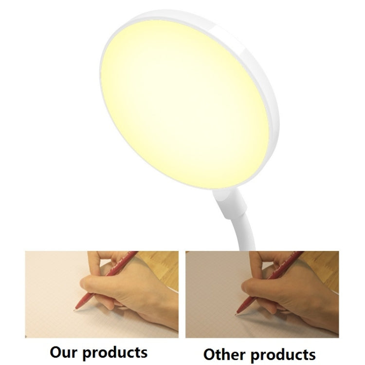 충전식 800mAh 단일 색온도 3단계 조절 LED 클립 데스크 램프 USB 눈 보호 침대 옆 램프, 플러그인, 충전식 1200mAh, 충전식 800mAh