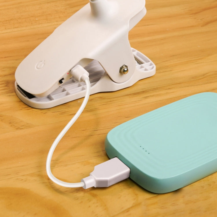 충전식 800mAh 단일 색온도 3단계 조절 LED 클립 데스크 램프 USB 눈 보호 침대 옆 램프, 플러그인, 충전식 1200mAh, 충전식 800mAh