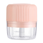 가정용 야채 절단 전기 USB 마늘 으깨기 미니 요리기 아기 이유식 보조기, 250ml, 100ml + 250ml, 100ml