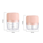 가정용 야채 절단 전기 USB 마늘 으깨기 미니 요리기 아기 이유식 보조기, 250ml, 100ml + 250ml, 100ml