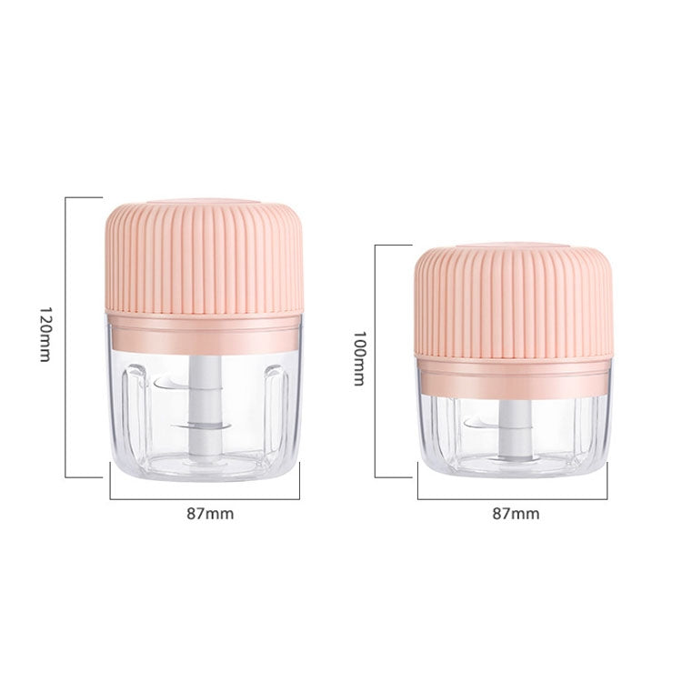 가정용 야채 절단 전기 USB 마늘 으깨기 미니 요리기 아기 이유식 보조기, 250ml, 100ml + 250ml, 100ml
