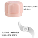 가정용 야채 절단 전기 USB 마늘 으깨기 미니 요리기 아기 이유식 보조기, 250ml, 100ml + 250ml, 100ml