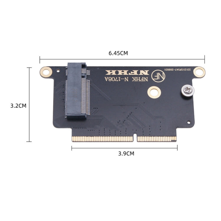 2개 NVMe M.2 NGFF SSD 어댑터 카드 MacBook Pro 13.3인치 A1708 (2016 - 2017)용