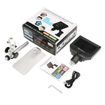 G600A HD 휴대폰 수리 현미경 4.3인치 스크린 디지털 현미경 전자 현미경, EU 플러그, US 플러그