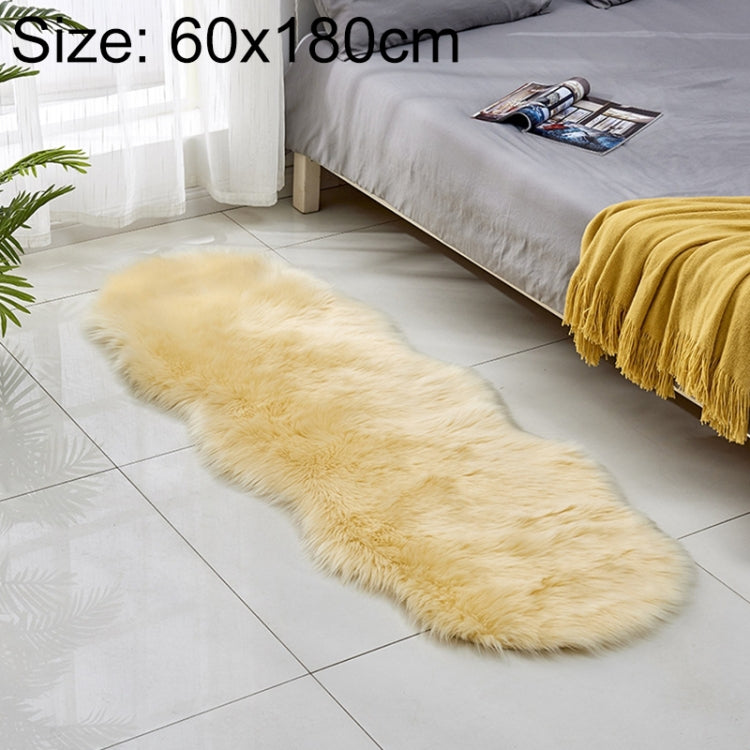 인조 울 가죽 소파 카펫 바닥 매트 플리스 쿠션 베이 윈도우 매트, 60x180cm
