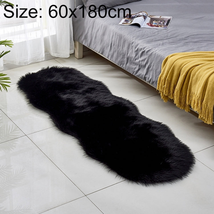 인조 울 가죽 소파 카펫 바닥 매트 플리스 쿠션 베이 윈도우 매트, 60x180cm
