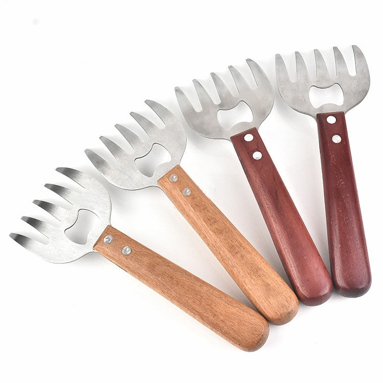 2개 세트 곰 발톱 고기 분리기 바비큐 도구 다기능 고기 찢개, 기본 색상, 빨강