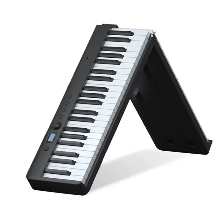 Wersi 88키 접이식 휴대용 전자 피아노 키보드, 초보자 연습용, CN 플러그, USB 화이트, USB 블랙