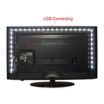 USB 전원 SMD 2835 에폭시 LED 스트립 조명 크리스마스 책상 장식 램프 TV 배경 조명용, 1m, 5m