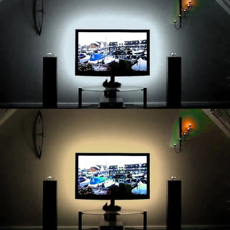 USB 전원 SMD 2835 에폭시 LED 스트립 조명 크리스마스 책상 장식 램프 TV 배경 조명용, 1m, 5m
