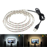 USB 전원 SMD 2835 에폭시 LED 스트립 조명 크리스마스 책상 장식 램프 TV 배경 조명용, 1m, 5m