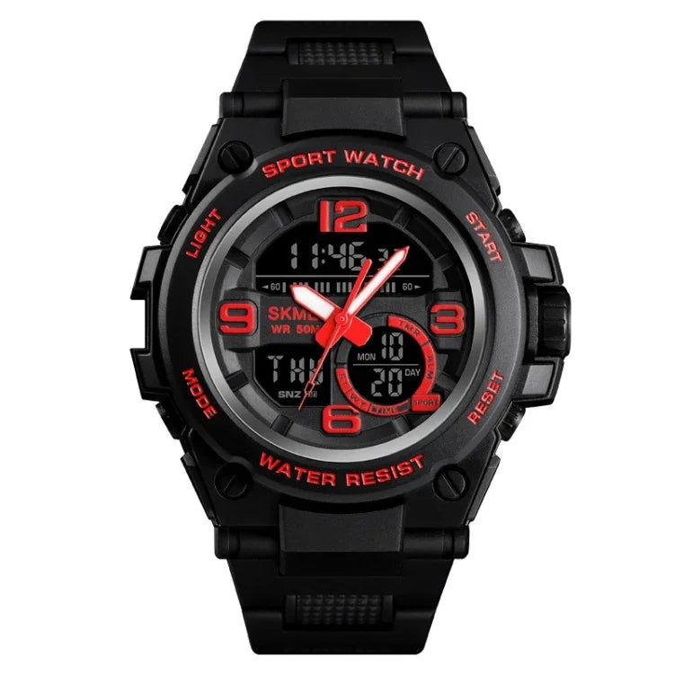 SKMEI 1452 Outdoor Sports Electronic Watch Multifunctional Waterproof Watch, Red, Blue, Black, Golden, Apricot, ArmyGreen