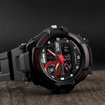 SKMEI 1357 Mens Multifunctional Sports Digital Watch Student Waterproof Watch, Red, Blue, Black