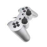 유선 게임패드 듀얼 모터 진동 실버 연료 분사 게임패드 PS2용, PS2용