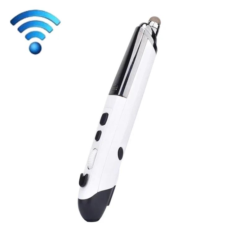 PR-08 1600DPI 6키 2.4G 무선 전자 화이트보드 펜 다기능 펜 마우스 PPT 플립 펜, 화이트, 레드, 블루, 블랙, 실버 그레이