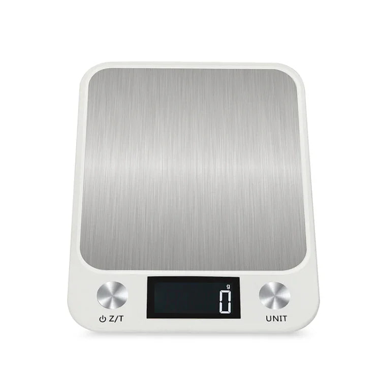 소형 주방 식품 저울 스테인리스 스틸 전자 주방 저울, 5kg/1g (블랙), 10kg/1g (블랙), 5kg/1g (화이트), 10kg/1g (화이트)