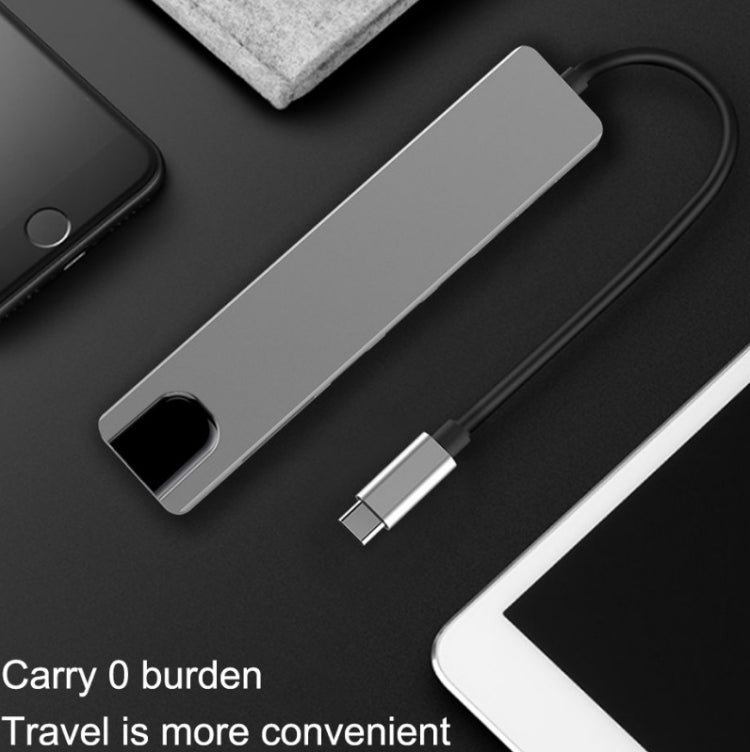 WC7367 8-in-1 87W Type-C to PD+USB3.0/USB2.0+SD+TF+HDMI+RJ45+Type-C 도킹 스테이션 허브, WC7367