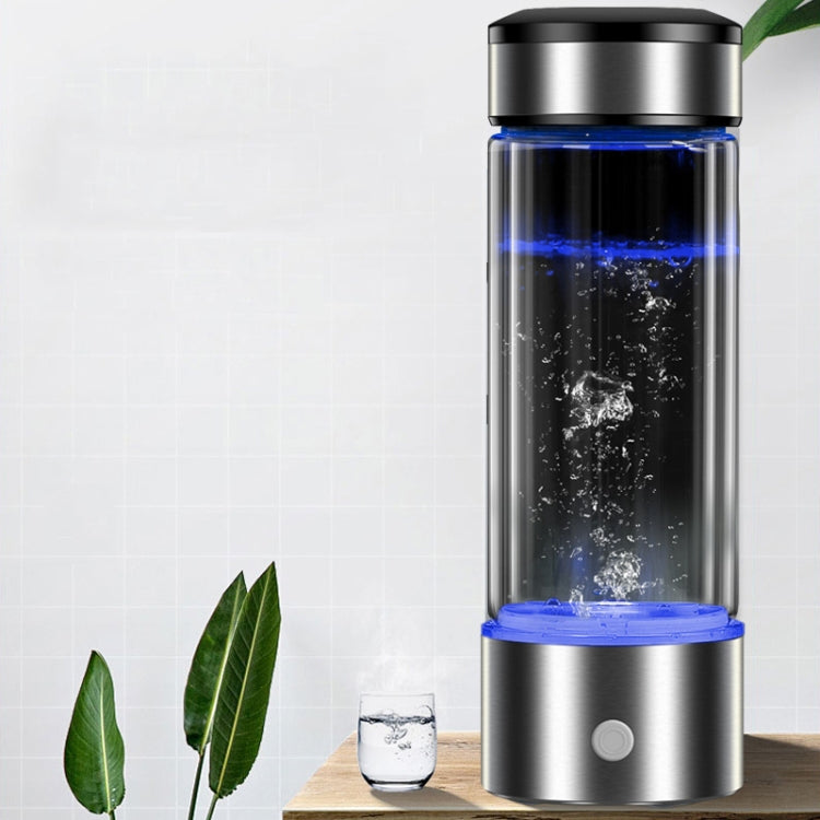 휴대용 건강 수소 풍부 물컵 고농도 음이온 전기분해 발생기, 450ml