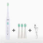 DELIPU 전동 칫솔 충전식 소닉 5단계 조절 어린이 성인 가정용 방수 부드러운 모 화이트닝 칫솔, USB 충전 케이블 (블루), USB 충전 케이블 (화이트), USB 충전 스탠드 (블루), USB 충전 스탠드(핑크)