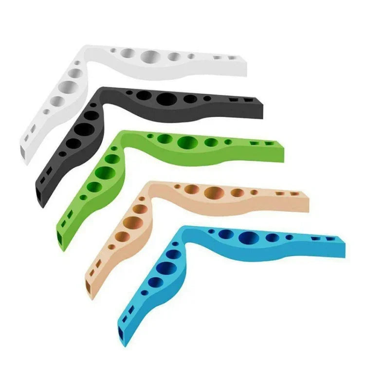 10 PCS Mask Nose Clip Bridge Wear Glasses Anti-Fog Sealing Silicone Strip, Random Color Delivery, Mask Nose Clip