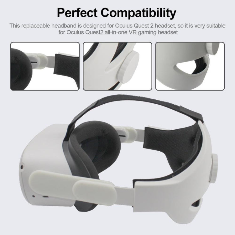 VR 편안한 교체용 헤드셋 VR 액세서리 체중 감소 헤드밴드, Oculus Quest 2용, 체중 감소 헤드밴드