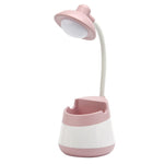 USB 충전 LED 데스크 조명 눈 보호 램프 펜 홀더 및 휴대폰 홀더 포함, CS276-1 핑크, CS276-1 블루, CS276-1 그린, CS276-1 옐로우, CS276-1 블랙, CS276-3 핑크, CS276-3 블루, CS276-3 그린, CS276-3 옐로우, CS276-3 블랙, CS276-4 핑크