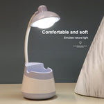 USB 충전 LED 데스크 조명 눈 보호 램프 펜 홀더 및 휴대폰 홀더 포함, CS276-1 핑크, CS276-1 블루, CS276-1 그린, CS276-1 옐로우, CS276-1 블랙, CS276-3 핑크, CS276-3 블루, CS276-3 그린, CS276-3 옐로우, CS276-3 블랙, CS276-4 핑크