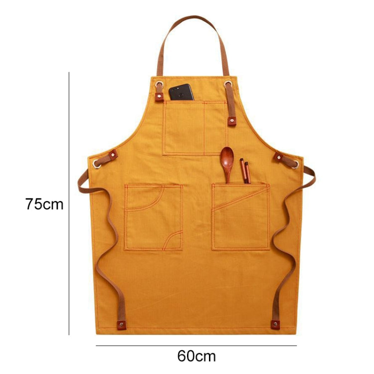 가정용 데님 앞치마 바리스타 꽃무늬 차 가게 이발소 작업복, 성인용, 어린이용 47cm, 어린이용 57cm