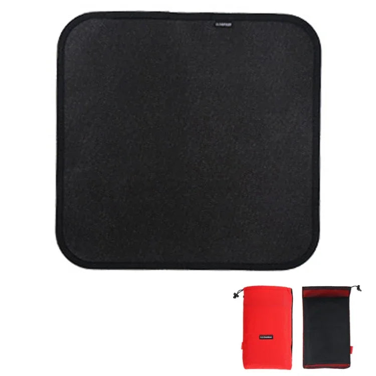 CLS 야외 캠핑 실리콘 방화 천 피크닉 바비큐 단열 패드, S: 350x340mm, M: 450x370mm, L: 600x520mm, XL: 800x750mm
